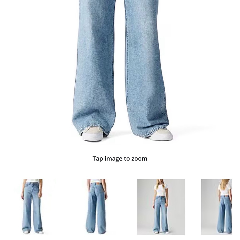 Levi's Light Blue Cinch Baggy Jeans